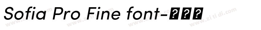 Sofia Pro Fine font字体转换